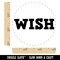 Wish Fun Text Self-Inking Rubber Stamp for Stamping Crafting Planners